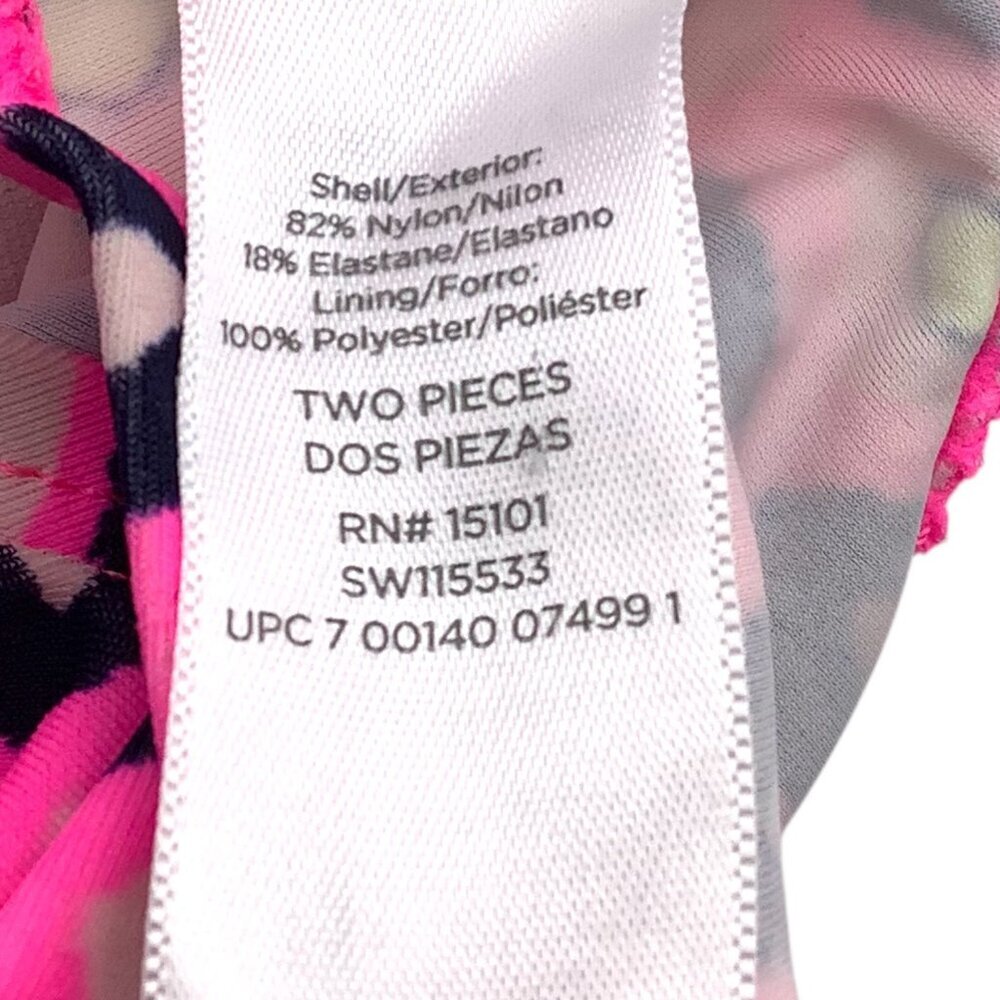 Child‎ Of Mine Baby Girl Swimsuit 3-6M 2 Pc Pink Diamond Print With Ruffle Trim - Picture 4 of 11